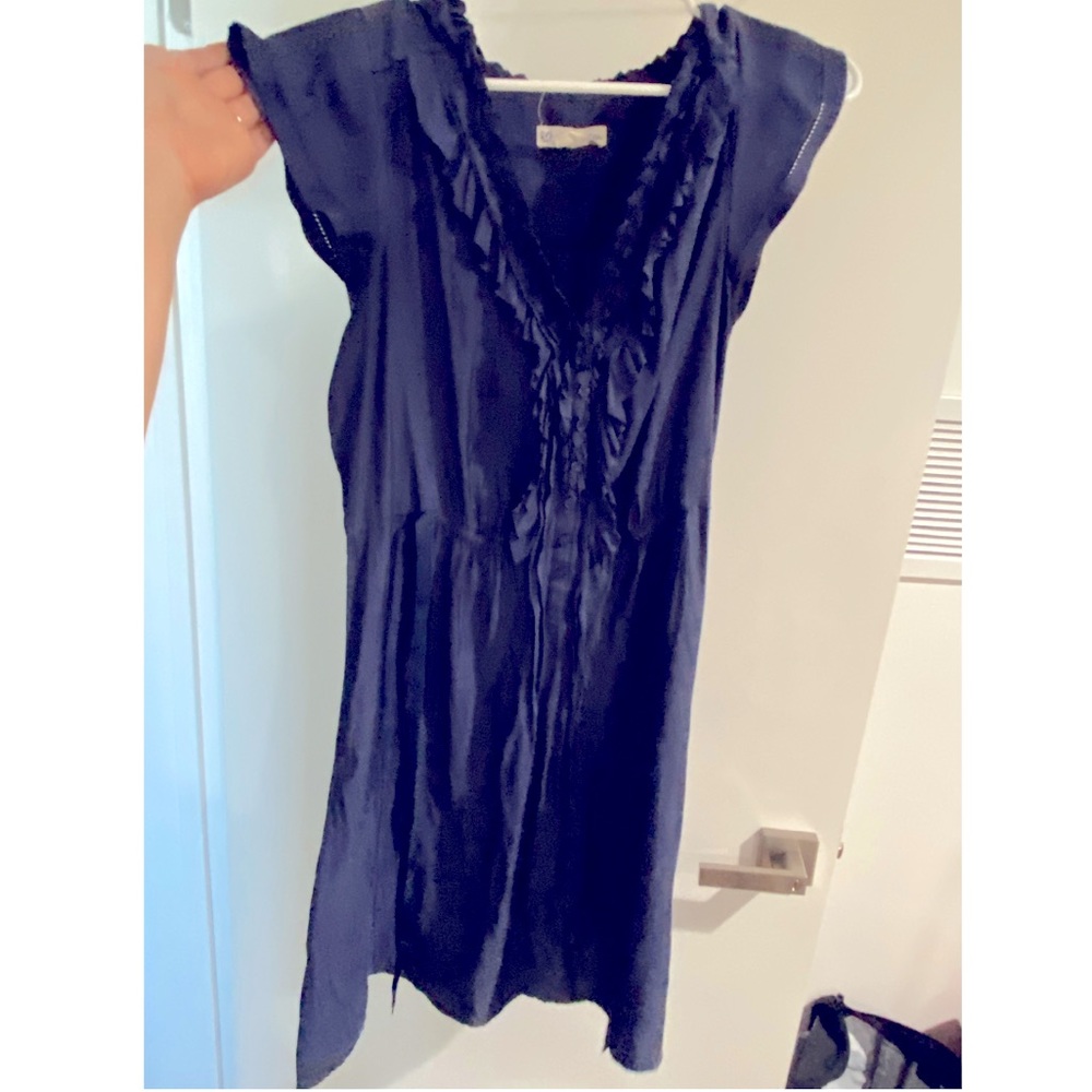 Blue short sleeve dress